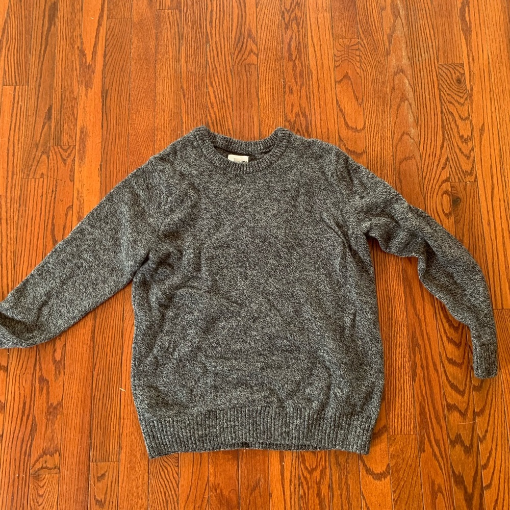 Grey mens soft sweater